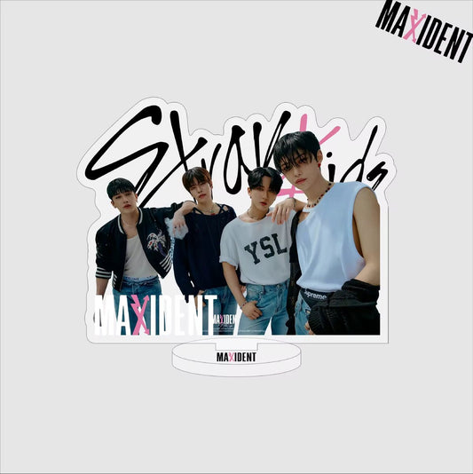 KPOP Idol Stray Kids MAXIDENT group variant 2 Transparent Plastic Standee Acrylic Stand [Fotostandaard]