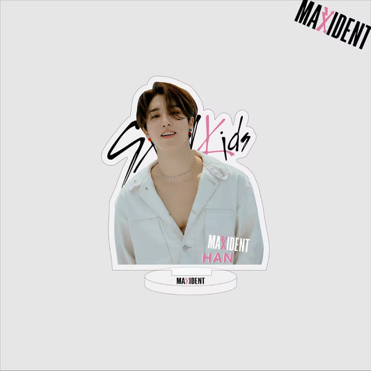 KPOP Idol Stray Kids MAXIDENT Han Transparent Plastic Standee Acrylic Stand [Fotostandaard]