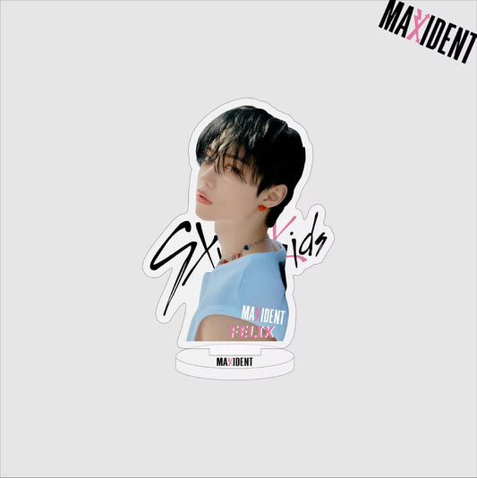 KPOP Idol Stray Kids MAXIDENT FELIX Transparent Plastic Standee Acrylic Stand [Fotostandaard]