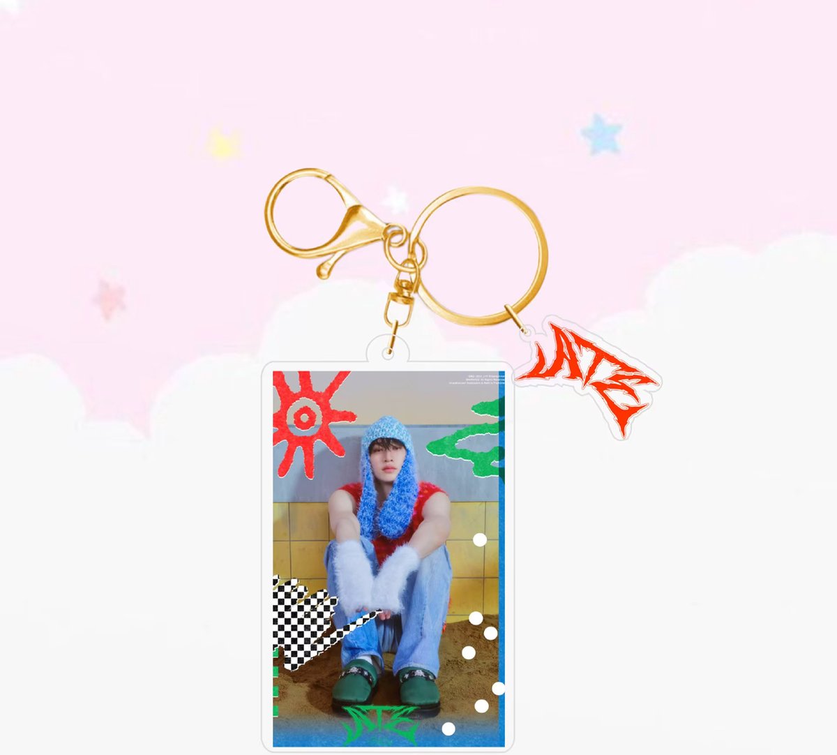 KPOP Idol Group Cute Cartoon Stray Kids ATE Plastic Keyring variant 2 [Sleutelhanger]