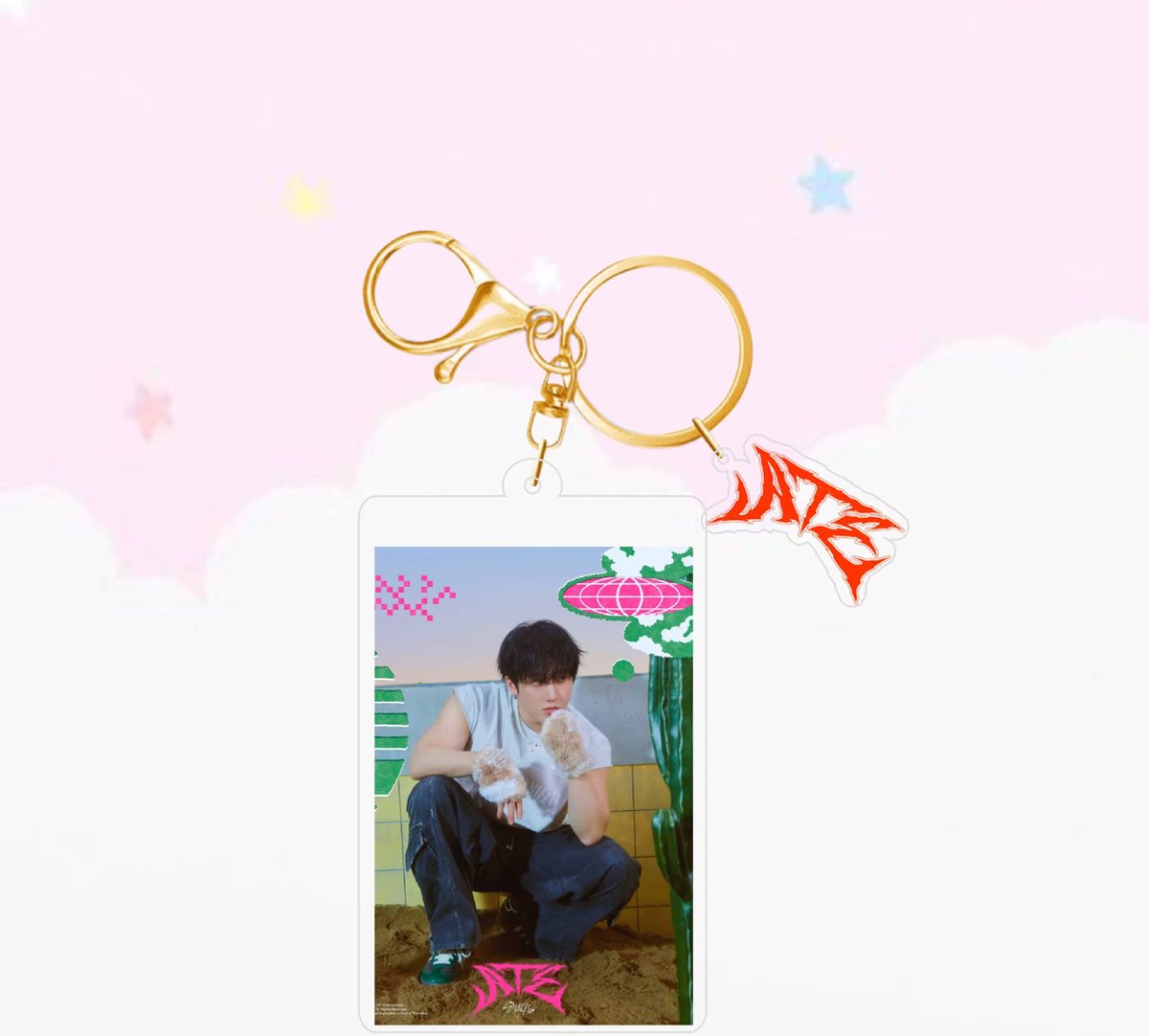 KPOP Idol Group Cute Cartoon Stray Kids ATE Plastic Keyring variant 5 [Sleutelhanger]