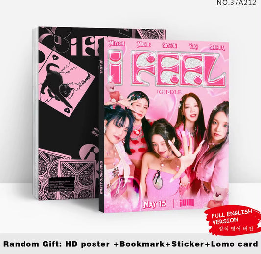 KPOP Idol Group (G)-IDLE I FEEL QUEENCARD Photobook variant 1 [Fotobook]