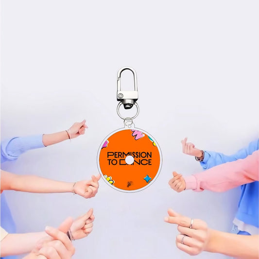 KPOP Idol Bangtan Boys BTS Dynamite Map Of The Soul BE Yet To Come Plastic Keyring variant 4 [Sleutelhanger]