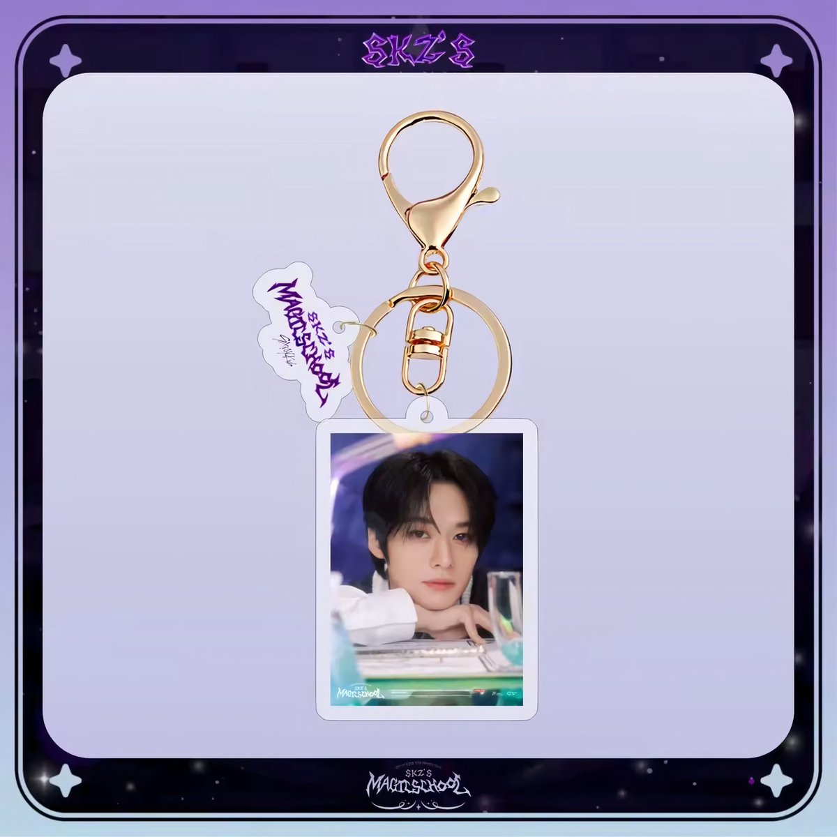 KPOP Idol Stray Kids SKZ'S MAGIC SCHOOL Leeknow Plastic Keyring Acrylic Keychain [Sleutelhanger]