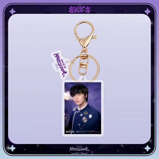 KPOP Idol Stray Kids SKZ'S MAGIC SCHOOL I.N Plastic Keyring Acrylic Keychain [Sleutelhanger]