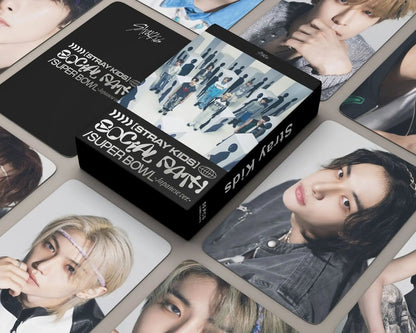 KPOP 55pcs/box Stray Kids Social Path Photocard Lomo Card [Fotokaarten]