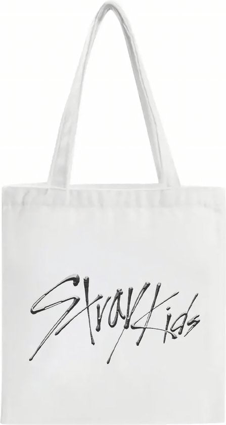 Kpop Idol Group Stray Kids 5-STAR Non-woven Canvas bags Wit zonder ster [Schoudertas]