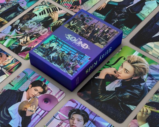 KPOP Idol 55pcs/box Stray Kids THE SOUND Laser Photocard Holographic Lomo Card [Fotokaarten]