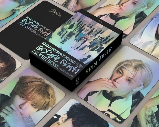 KPOP Idol 55pcs/box Stray Kids Social Path Laser Photocard Holographic Lomo Card [Fotokaarten]