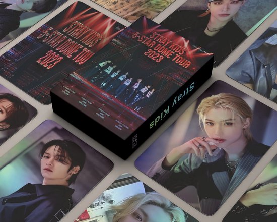 KPOP Idol 55pcs/box Stray Kids 5-STAR Dome World Tour Laser Photocard Holographic Lomo Card [Fotokaarten]