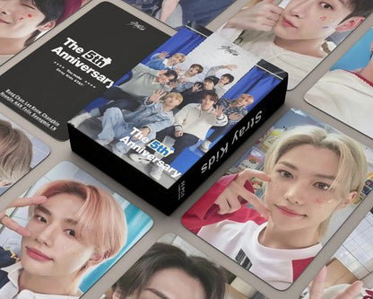 KPOP 55pcs/box Stray Kids 5th Anniversary Photocard Lomo Card [Fotokaarten]