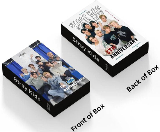 KPOP 55pcs/box Stray Kids 5th Anniversary Photocard Lomo Card [Fotokaarten]