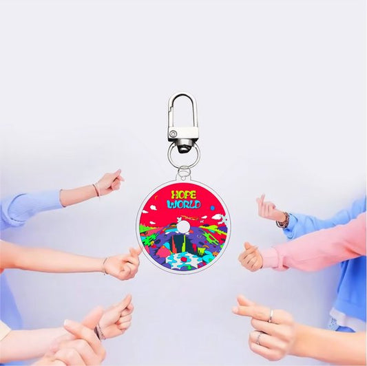 KPOP Idol Bangtan Boys BTS Dynamite Map Of The Soul BE Yet To Come Plastic Keyring variant 6 [Sleutelhanger]