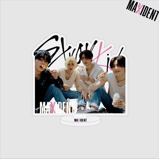 KPOP Idol Stray Kids MAXIDENT group variant 1 Transparent Plastic Standee Acrylic Stand [Fotostandaard]