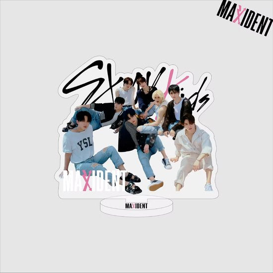 KPOP Idol Stray Kids MAXIDENT group variant 3 Transparent Plastic Standee Acrylic Stand [Fotostandaard]