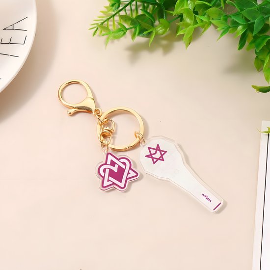 KPOP Lightstick Keyring Keychain Acrylic (various artist)