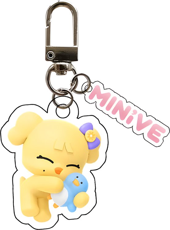 MINIVE Cartoon Keyring Acrylic Keychain