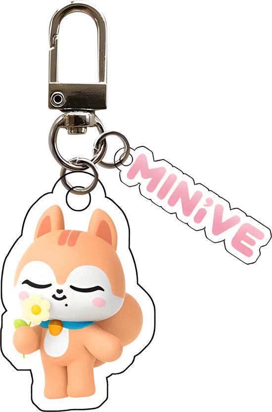 MINIVE Cartoon Keyring Acrylic Keychain